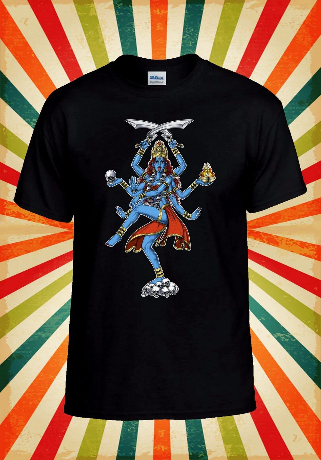 Kali Hindu Goddess Cool Funny Retro Men Women Unisex Baseball T Shirt Top 2903