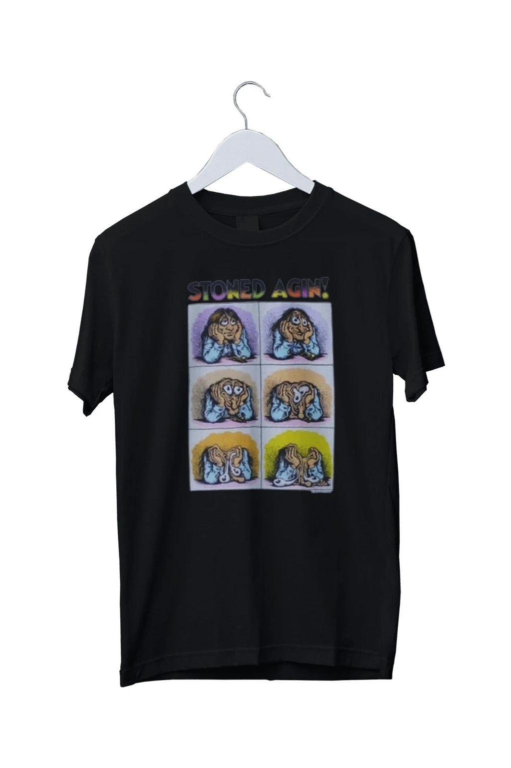 Stoned Again Agin Graphic Print Unisex T-Shirt Mens S M L XL 2 3 4 XL