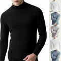 Fashion Mens Warm Long Sleeve T-shirt Jumper Undershirt Casual High Neck Tee Top