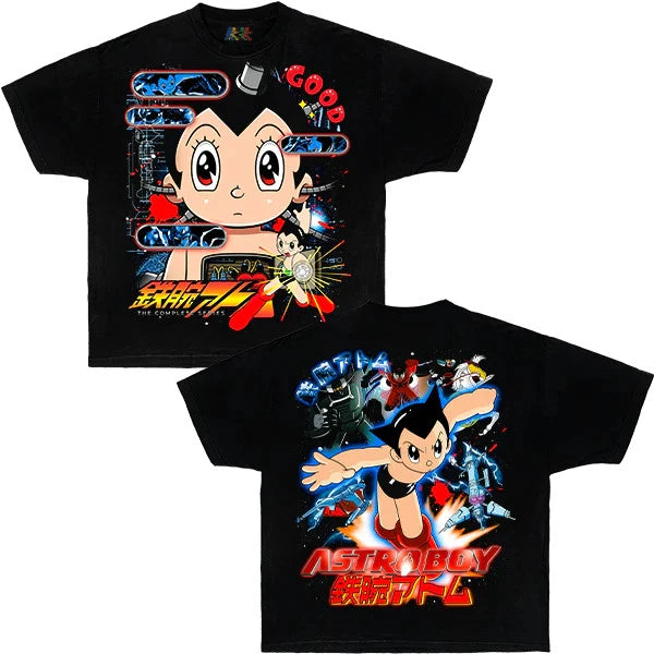 Astro Boy Vintage Anime Graphic T-Shirt – Japanese Manga Streetwear Bootleg