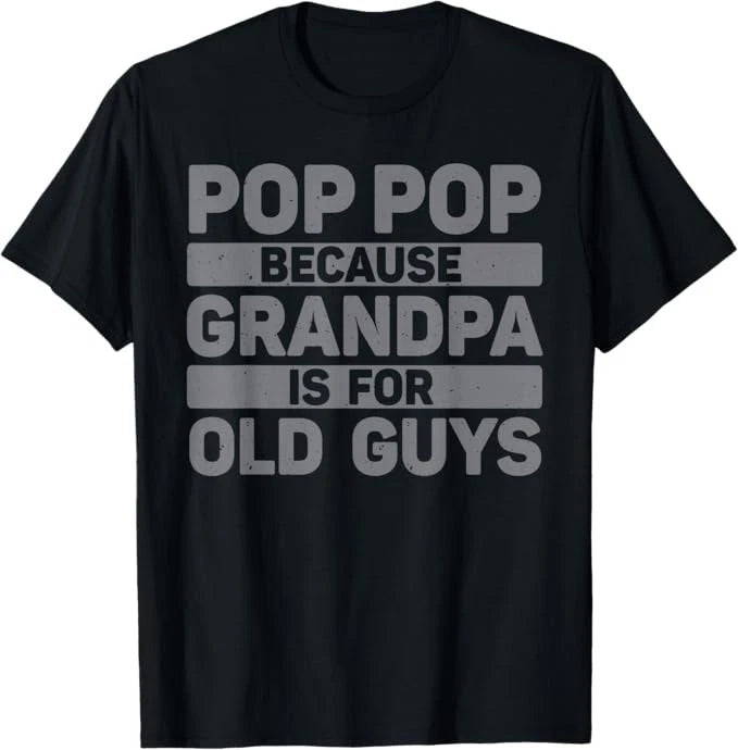 Pop Pop Art for Grandpa from Grandkids Father's Day Pop Pop T-Shirt