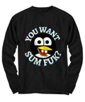 Funny Penguin T-Shirt, Hilarious Meme TShirt Design, You Want Some F*k? Meme Shi