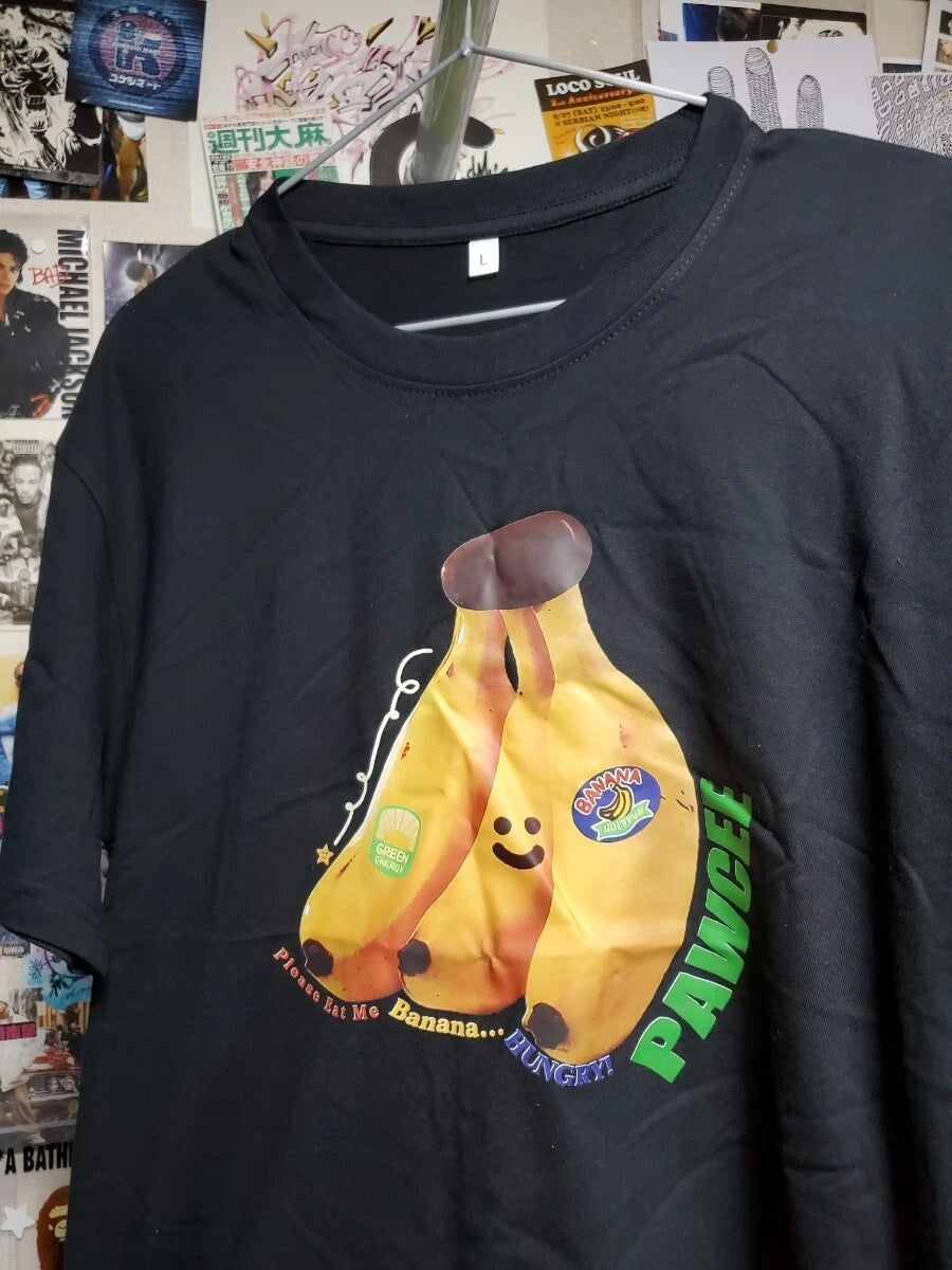 New Black Pop Art of Banana Stylish and Unique Imported T Shirt Overseas Import