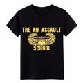 Unisex Veteran The Air Assault School Graphic T-Shirt,Military Helicopter Tee