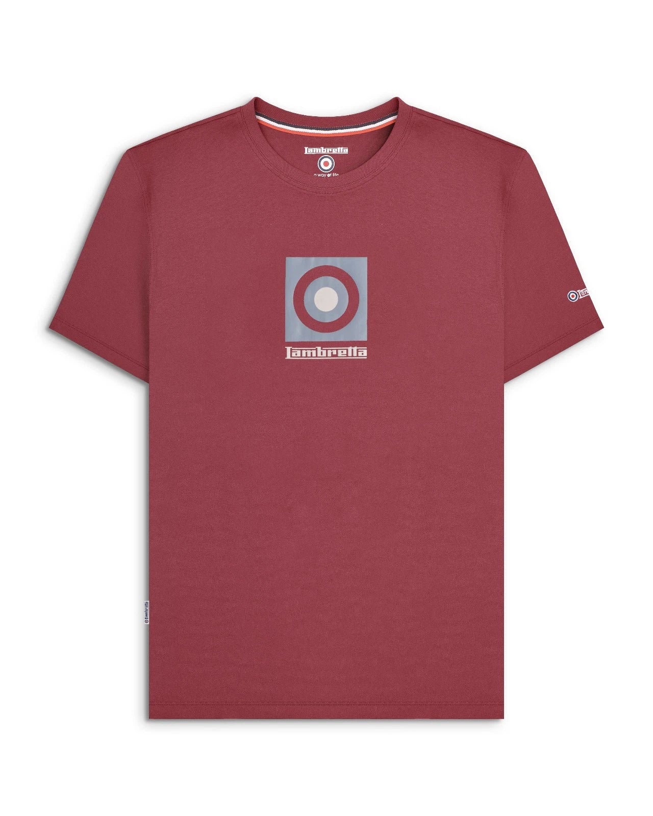 Mens Lambretta Target Box Smart Classic Retro T-Shirt Sizes M to 4XL