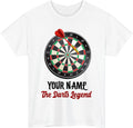Personalized Dartboard Unisex T-Shirt - Custom Name Darts Sports Bespoke Gift