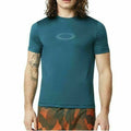 Oakley Mens T-Shirt Green Ellipse Logo Rashguard Sport Yp1 Size M