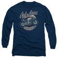 Honda Long Sleeve T-Shirt Cafe Racer Motorcycle Club Navy Tee