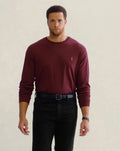 POLO RALPH LAUREN MEN'S L/S 4X BIG T-SHIRT~RED WINE~NWT