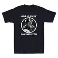 God Is Busy Can I Help You Pentagram Sexy Naughty Nun Meme Retro Unisex T-Shirt