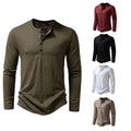 Men's T Shirts Long Sleeve T-shirt Mens Henley Neck Casual Daily Wear Basic Tops