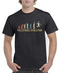 Top Gift T-Shirt for Dad: Evolution of Volleyball Sports Cotton Comfort