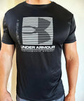 UA Under Armour Men's Block Logo Tee Top Athletic Muscle Gym Shirt New With Tags