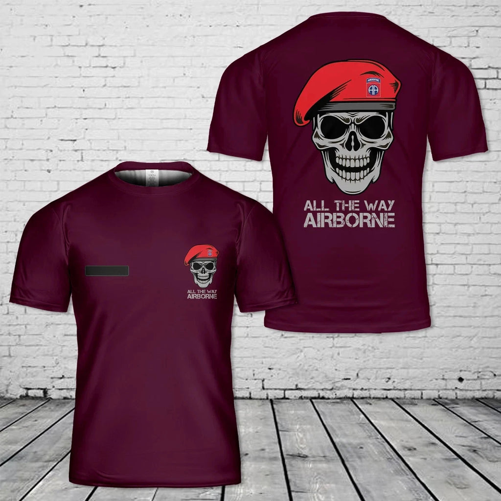 Custom Name US Army 82nd Airborne Division Military AOP Shirt 3D shirt S-5XL