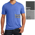 Mens Tri Blend V-Neck T Shirt Short Sleeve Plain Tee XS-XL 2XL, 3XL, 4XL NEW