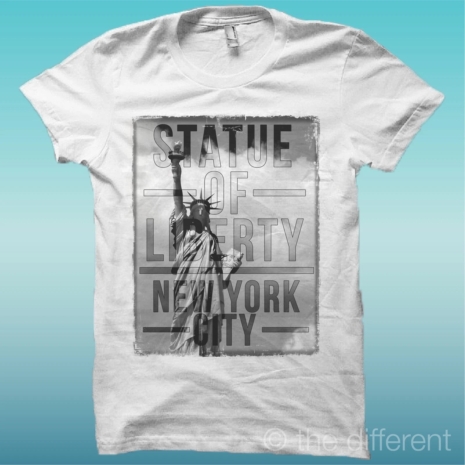 T-shirt Man Statue Of Liberty' New York City Gift Idea Road To Happiness