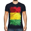 Guinea Grunge Flagge Herren T-Shirt Guinée Guineas Gine Shirt Fußball