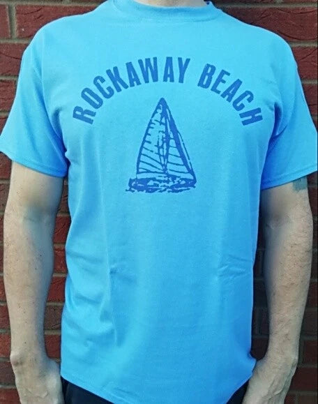 Rockaway Beach Boat T Shirt Punk Rock Music Ramones Johnny Queens New York F019