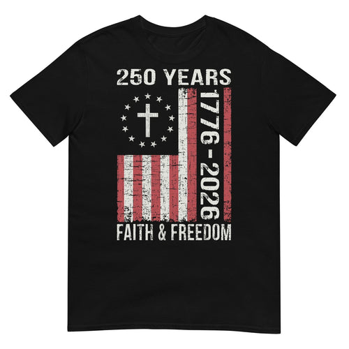 250 Years American 250th Anniversary USA US Flag 4th of July T-Shirt