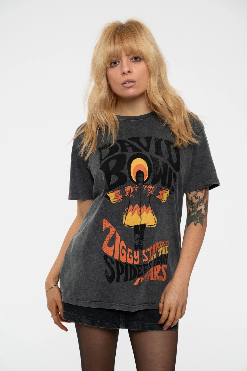 David Bowie Ziggy Stardust Limited Edition 999 Only Premium Wash T Shirt