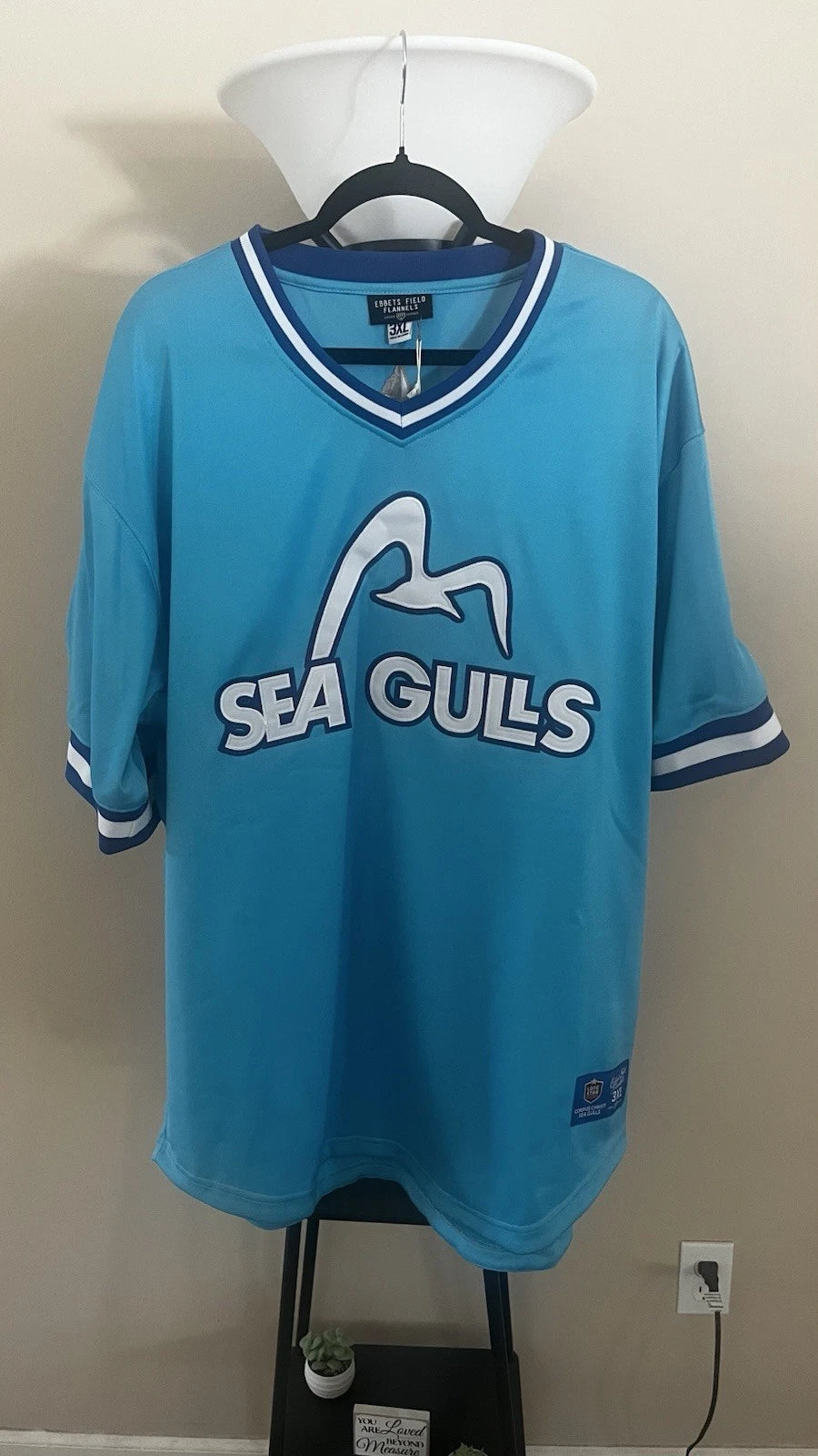 Seagulls Baseball Jersey Men's Ebbet Baseball Jersey Baseball Jersey 3XL