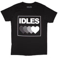Idles T-Shirt Gradient Heart Band Official Black New