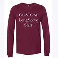 Custom Unisex Long-Sleeve Shirt Your text or design here, Personalized T-shirt