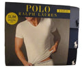 3 PACK POLO RALPH LAUREN SLIM FIT SIZE MEDIUM COTTON BLUE V NECK T SHIRTS