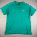 Vintage USA Olympics Shirt Mens L Green Embroidered Athletic Tee Distressed