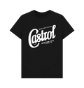 PREMIUM OFFICIAL Castrol Castrol Classic Logo Wakefield 1 Script Black T-Shirt