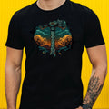 Mens Mjolnir Knot Hammer Motif Cotton T-Shirt Size XS to 5XL
