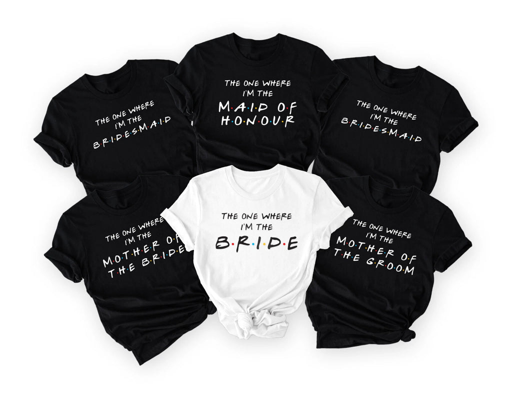 Personalised Hen party t-shirts , Friends Wedding Tee