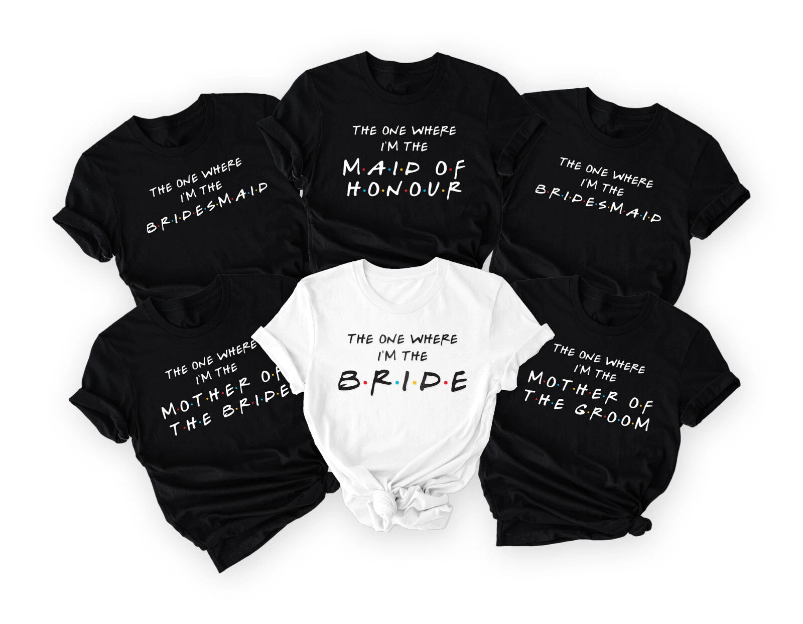 Personalised Hen party t-shirts , Friends Wedding Tee