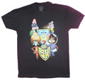 Spongebob Squarepants Adult New T-Shirt - SB Super Hero Group Pose