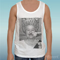 Canotta T-Shirt " regina Elisabetta Finger Mustache Funny Mustache " Gift Idea