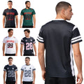 Men Top Basketball Tops Contrast Color T-shirt Short Sleeve Athletic Modern
