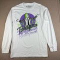 Beetlejuice Long Sleeve Shirt Adult Small White Striped Suit Horror Movie Tee