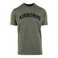 Military Themed US 101st Airborne T-Shirt with Patches - Olive Drab- All Sizes