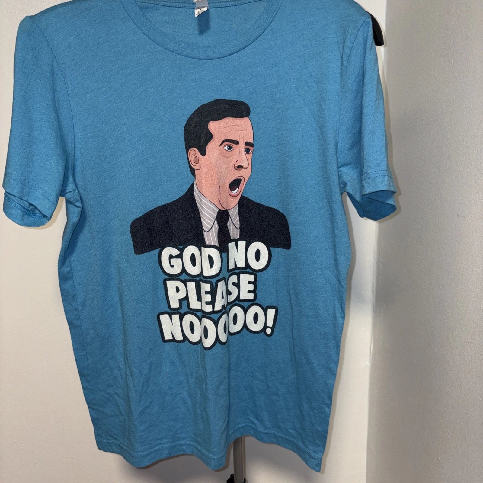 The Office T-Shirt Michael Scott God No Please NOOOOOO Men's  Med.  Bella Canvas