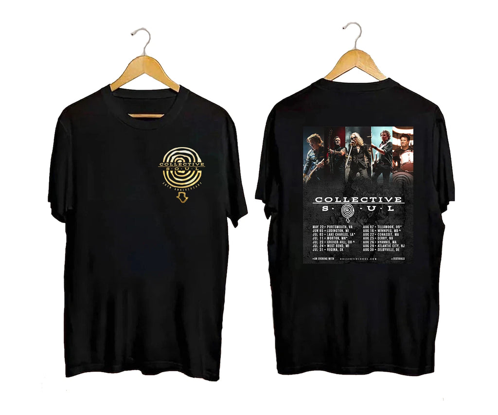 Collective Soul 30th Anniversary Tour 2026 Dates T-Shirt Band Tee