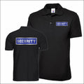 SECURITY Polo Shirt Workwear Doorman Bodyguard Bouncer Reflective Polo XS-4XL
