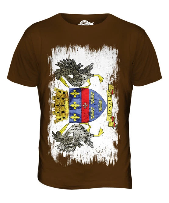 SAINT-BARTHÉLEMY GRUNGE FLAG MENS T-SHIRT TEE SHIRT XS S M L XL 2XL 3XL 4XL
