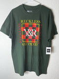 Young And Reckless Shirt Mens Large Dark Green RCKLSS Skate Hip Hop Streetwear