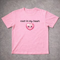Funny "Cum In My Heart" T-Shirt Grey Adult Humor Heart Graphic Meme Tee