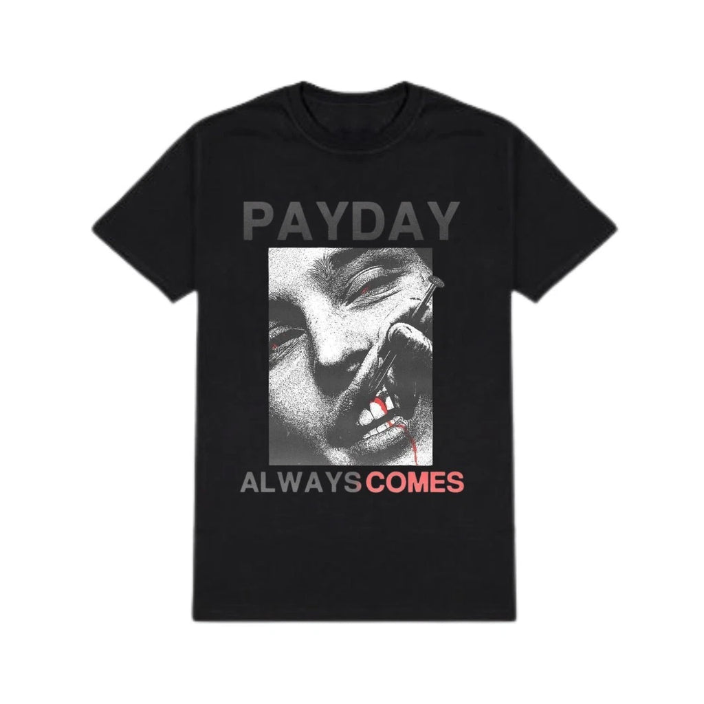 PAYDAY Graphic Oversized T Shirt Vintage Black Streetwear Unisex Tee