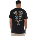 One Piece Straw Hat Crew Skull Cross Bones Front Back T-Shirt S-5XL, Black