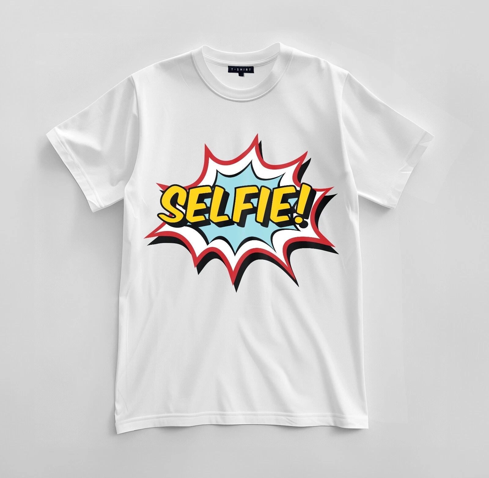 Custom Selfie Graphic T-shirt Design Unisex Jersey Short Sleeve Tee