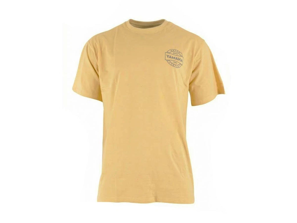 Yamaha Motorcycle Round T-Shirt Bone QQI-26TSH-BO-LG Size Large