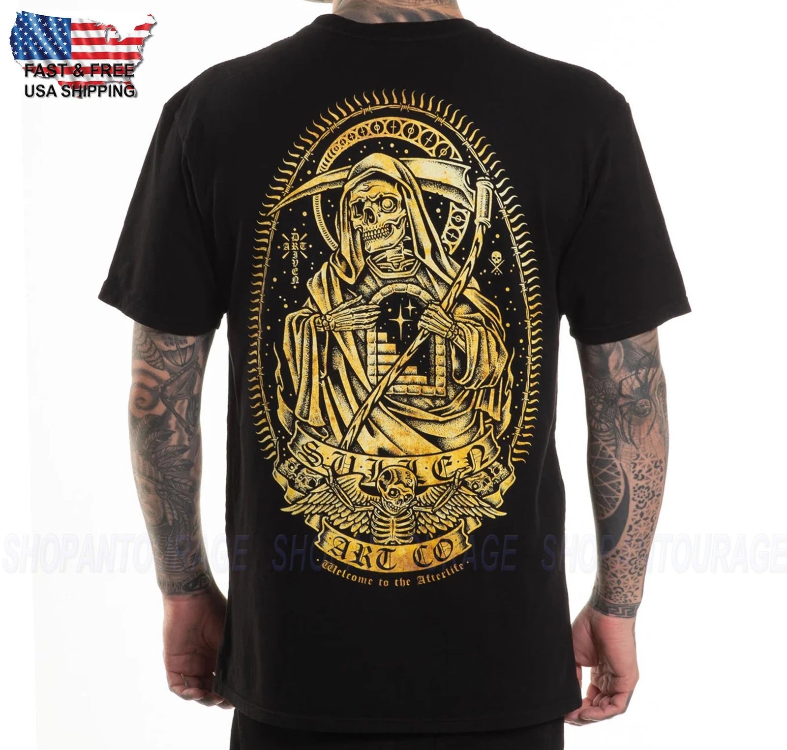 Sullen Art Collective Welcome Home Premium SCM6768 Short Sleeve T-shirt For Men