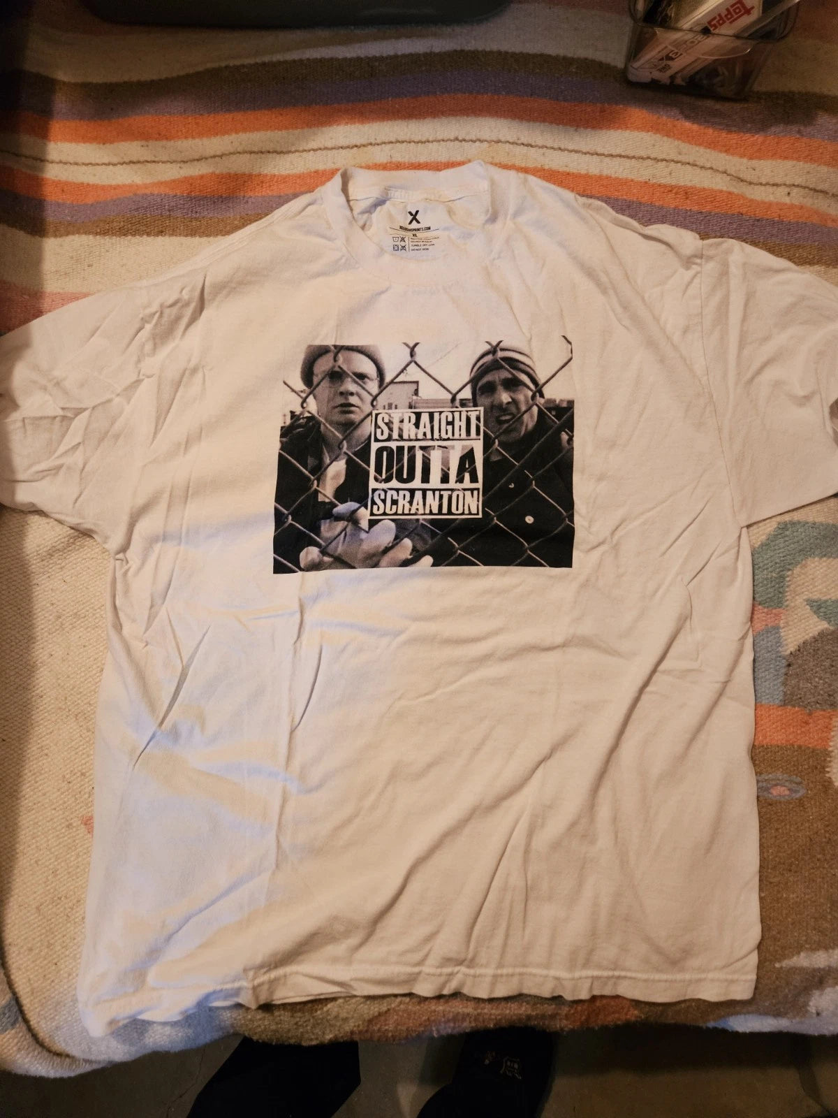 The Office Show Michael Scott Straight Outta Scranton T-Shirt Size XL NWA